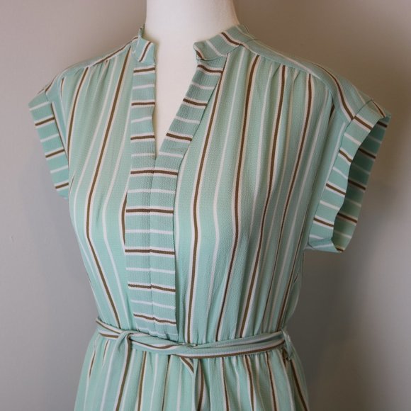 Beautiful Blue Striped Dress - Picture 5 of 12